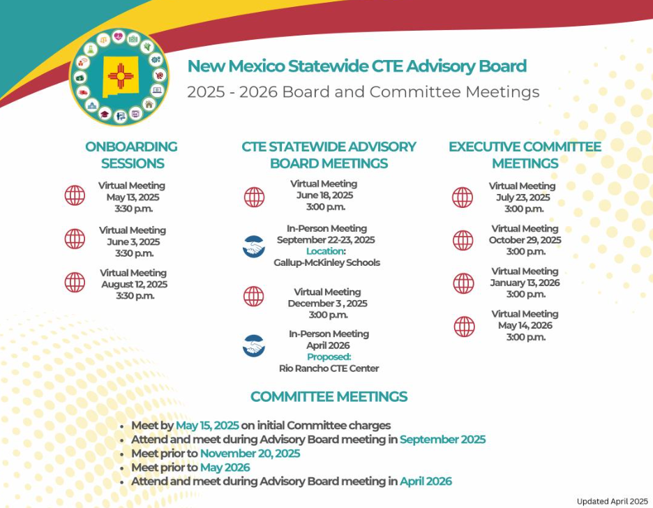 CTE Board Meetings 2025-2026